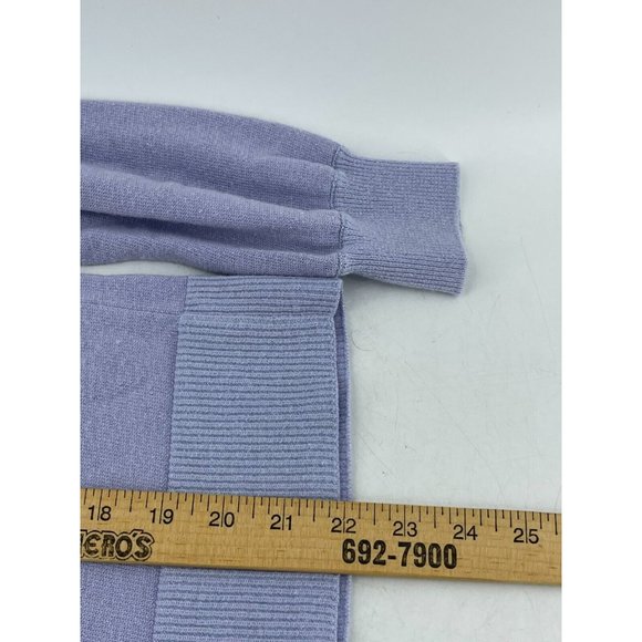 Ann Taylor Loft Women's Long Sleeve Blue Knit Sweater Open Fan Pattern Size S - Picture 8 of 10